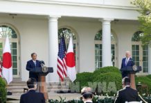 Thủ tướng Suga hội đàm với Tổng thống Biden tại Nhà Trắng