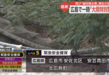 Mưa lớn kéo dài trên diện rộng tại Nhật Bản gây lở đất làm một người tử vong