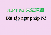 JLPT N3: bài tập ngữ pháp (4)