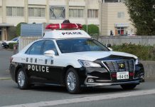 Một người đàn ông bị bắt vì …. xe cảnh sát trên đường cao tốc